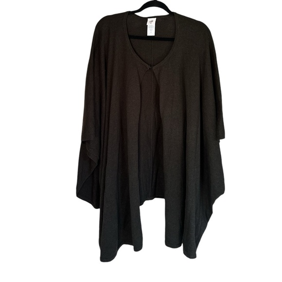 Cabi majestic wrap poncho brown soft cotton no scarf one size fits most - Picture 2 of 3